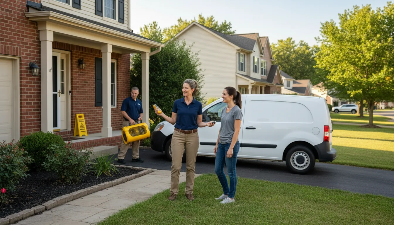 Residential water damage restoration in Lyons, IL